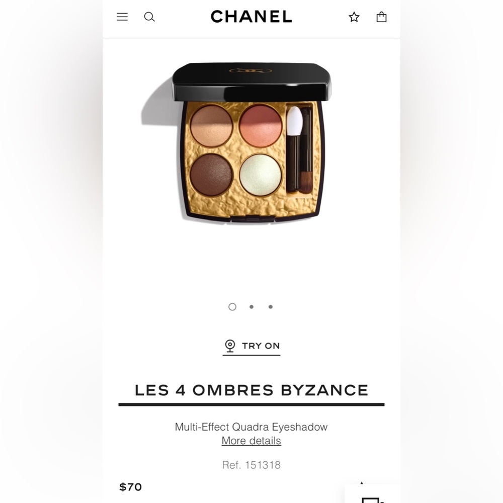 CHANEL eyeshadow quad